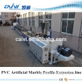 PVC stone plastic marble profile extrusion machinery production line supplier